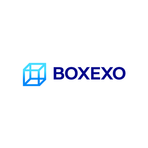 Boxexo.com logo, a brandable .com business name for sale