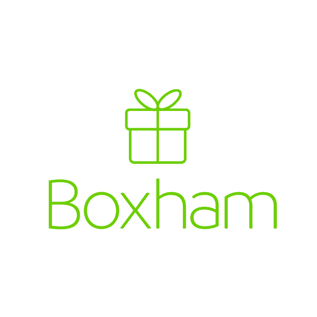 Boxham.com logo, a brandable .com business name for sale
