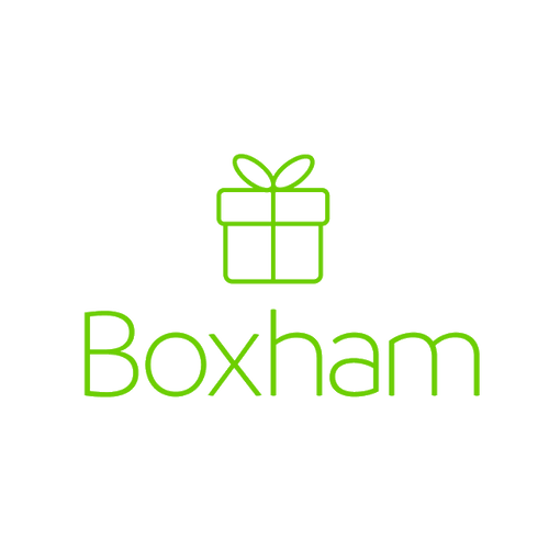 Boxham.com logo, a brandable .com business name for sale