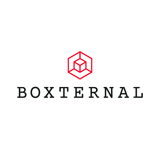 Boxternal.com logo, a brandable .com business name for sale