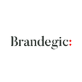 Brandegic.com logo, a brandable .com business name for sale
