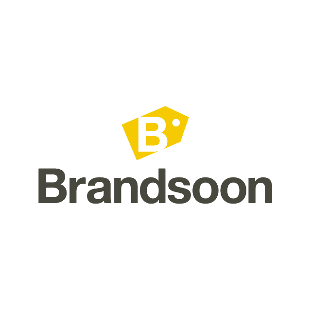 Brandsoon.com logo, a brandable .com business name for sale