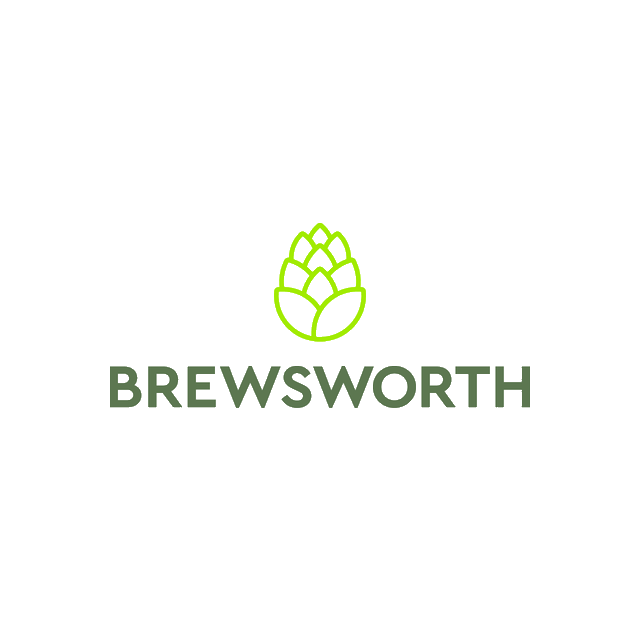 Brewsworth.com logo, a brandable .com business name for sale