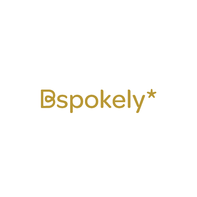 Bspokely.com logo, a brandable .com business name for sale