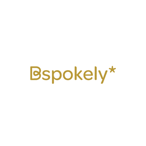 Bspokely.com logo, a brandable .com business name for sale
