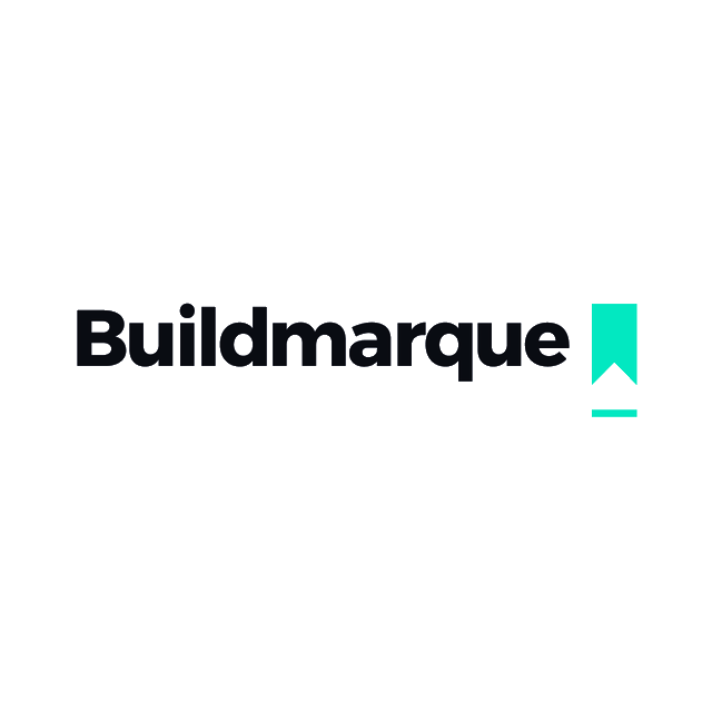 Buildmarque.com logo, a brandable .com business name for sale