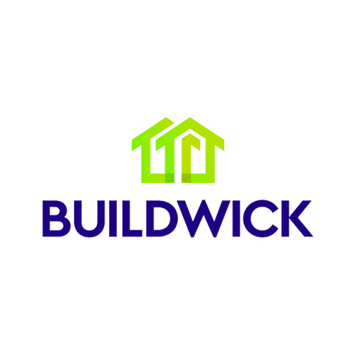 Buildwick.com logo, a brandable .com business name for sale