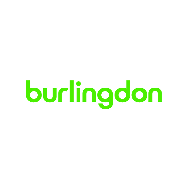Burlingdon.com logo, a brandable .com business name for sale