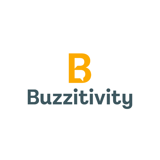 Buzzitivity.com logo, a brandable .com business name for sale