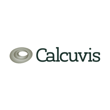 Calcuvis.com logo, a brandable .com business name for sale