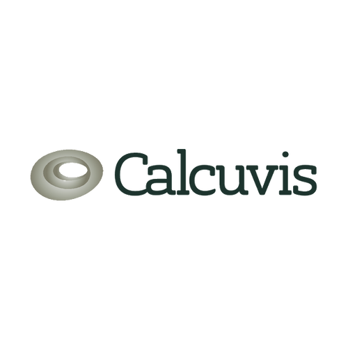 Calcuvis.com logo, a brandable .com business name for sale
