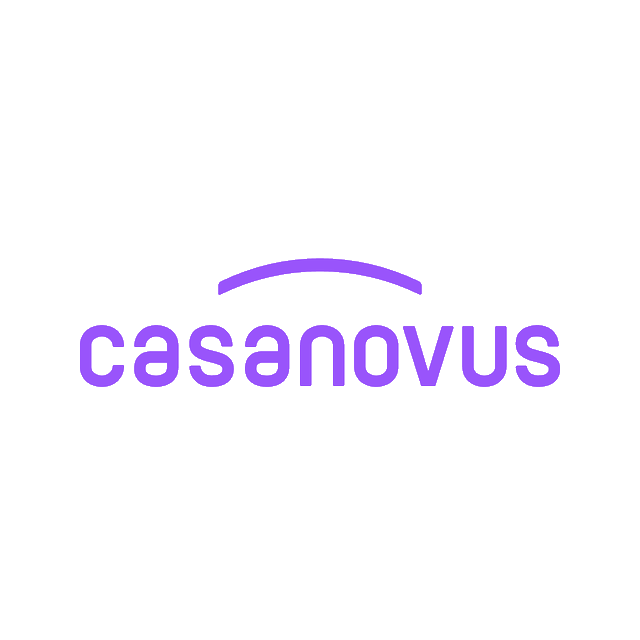Casanovus.com logo, a brandable .com business name for sale