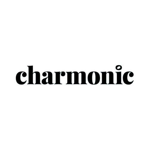 Charmonic.com logo, a brandable .com business name for sale