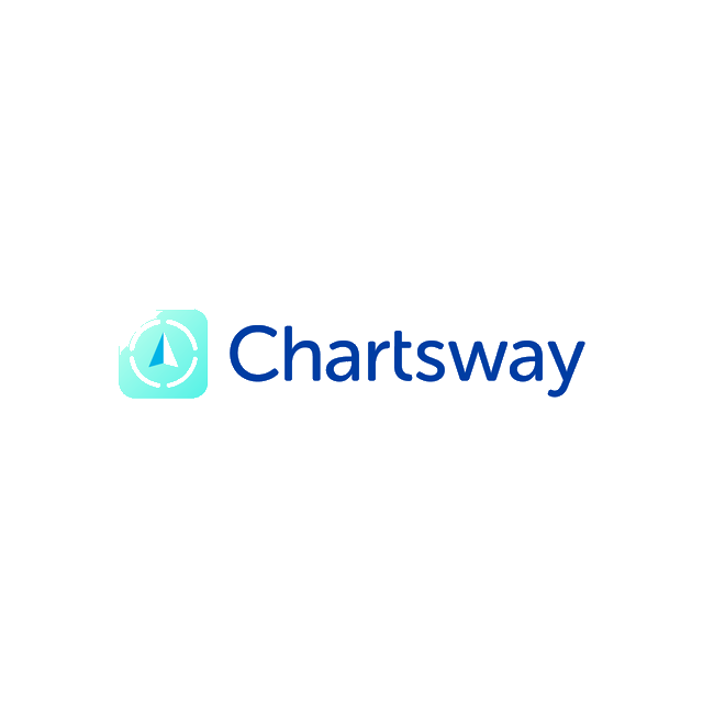 Chartsway.com logo, a brandable .com business name for sale