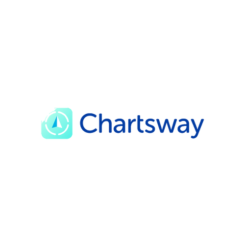 Chartsway.com logo, a brandable .com business name for sale