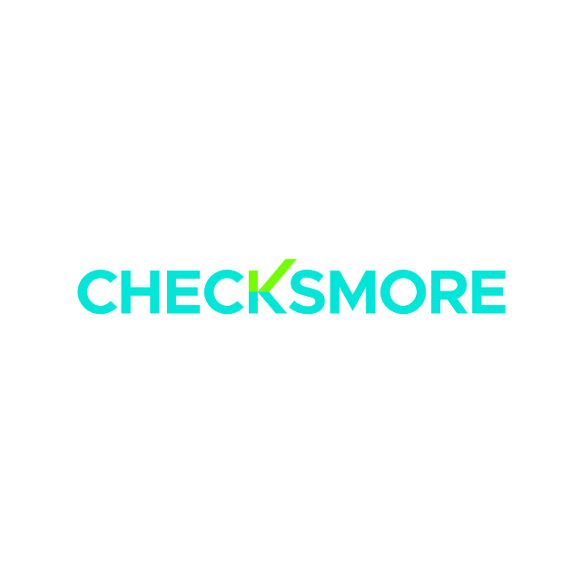 Checksmore.com logo, a brandable .com business name for sale