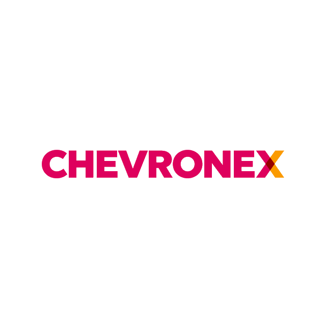 Chevronex.com logo, a brandable .com business name for sale