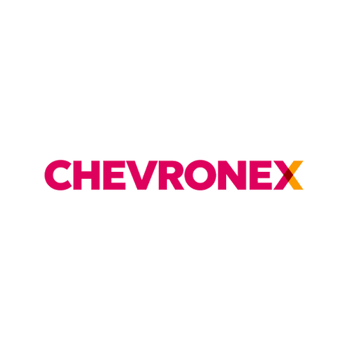 Chevronex.com logo, a brandable .com business name for sale
