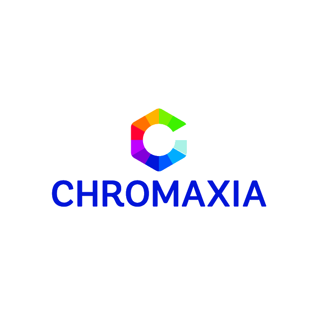 Chromaxia.com logo, a brandable .com business name for sale