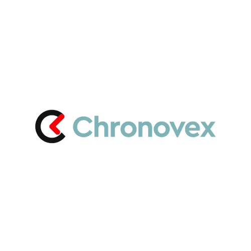 Chronovex.com logo, a brandable .com business name for sale