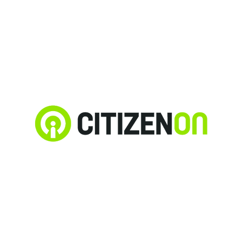 CitizenOn.com logo, a brandable .com business name for sale