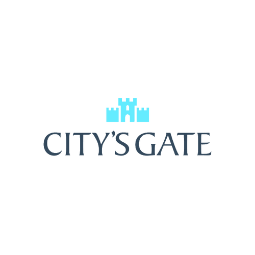 Citysgate.com logo, a brandable .com business name for sale