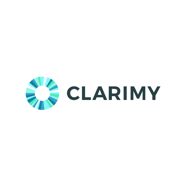 Clarimy.com logo, a brandable .com business name for sale