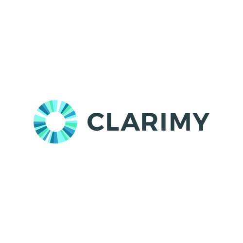 Clarimy.com logo, a brandable .com business name for sale