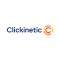 Clickinetic.com logo, a brandable .com business name for sale