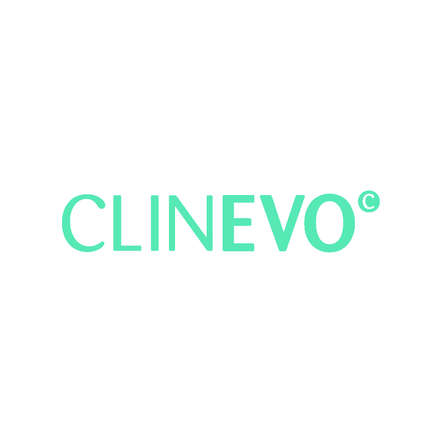 Clinevo.com logo, a brandable .com business name for sale