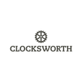 Clocksworth.com logo, a brandable .com business name for sale