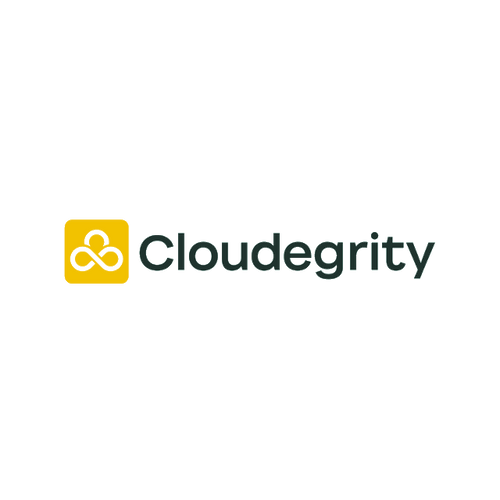 Cloudegrity.com logo, a brandable .com business name for sale