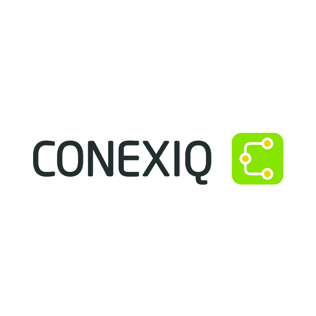 Conexiq.com logo, a brandable .com business name for sale