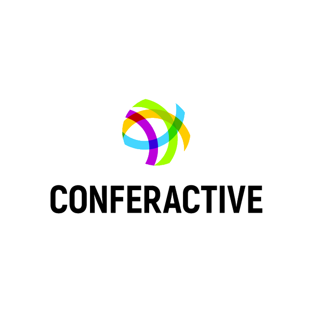 Conferactive.com logo, a brandable .com business name for sale