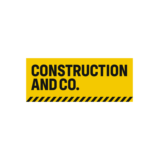 ConstructionAndCo.com logo, a brandable .com business name for sale