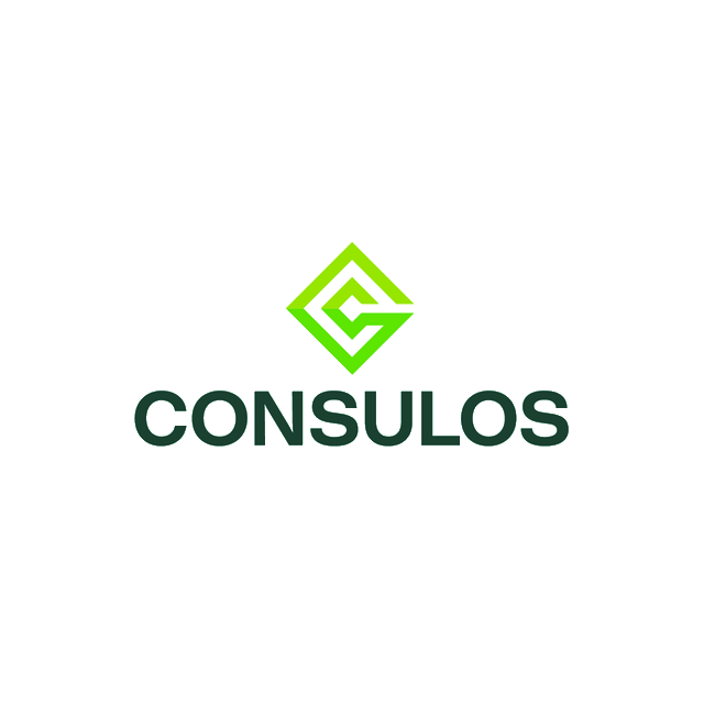 Consulos.com logo, a brandable .com business name for sale