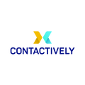 Contactively.com logo, a brandable .com business name for sale