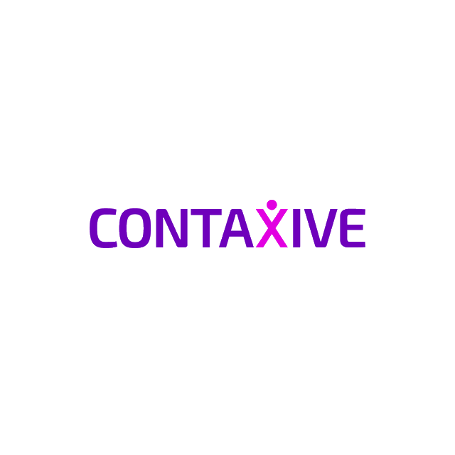 Contaxive.com logo, a brandable .com business name for sale