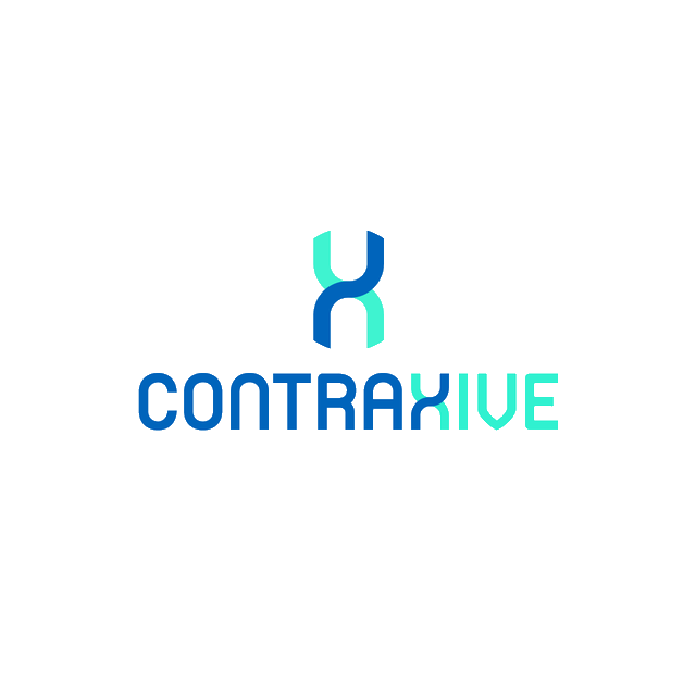 Contraxive.com logo, a brandable .com business name for sale