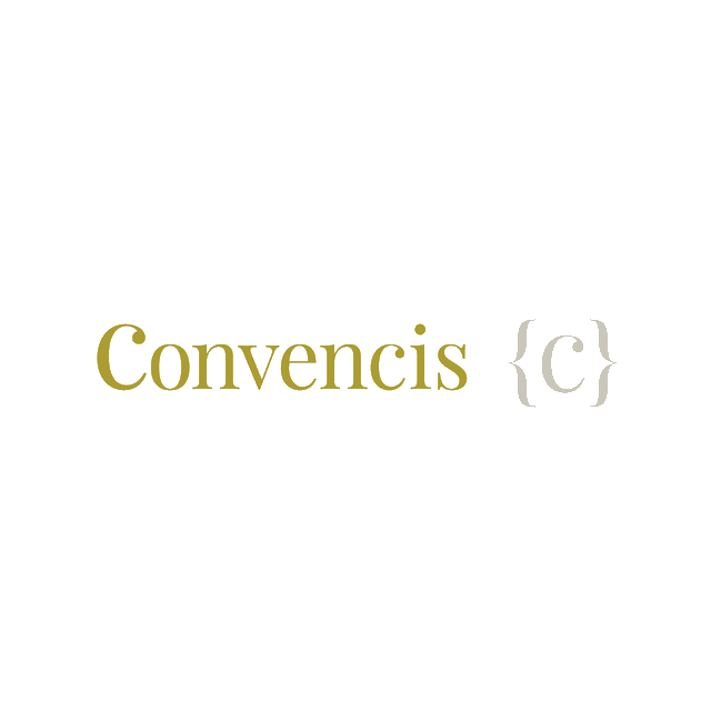 Convencis.com logo, a brandable .com business name for sale