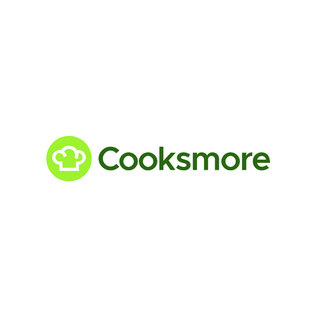 Cooksmore.com logo, a brandable .com business name for sale