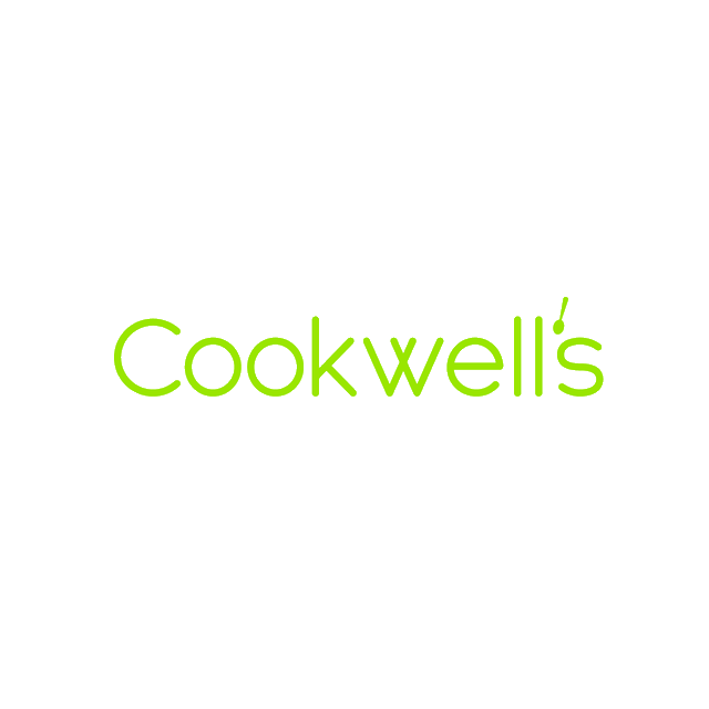 Cookwells.com logo, a brandable .com business name for sale