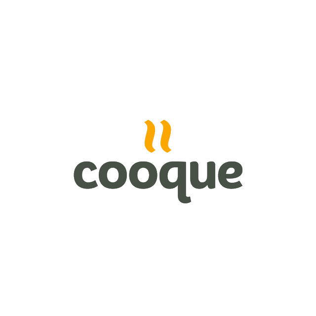 Cooque.com logo, a brandable .com business name for sale