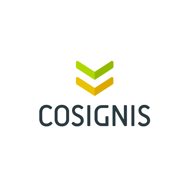 Cosignis.com logo, a brandable .com business name for sale