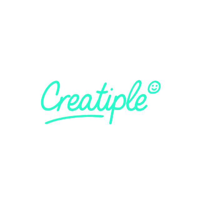 Creatiple.com logo, a brandable .com business name for sale