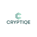 Cryptiqe.com logo, a brandable .com business name for sale