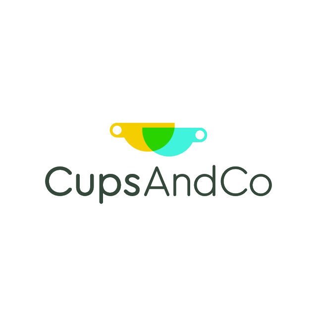 CupsAndCo.com logo, a brandable .com business name for sale