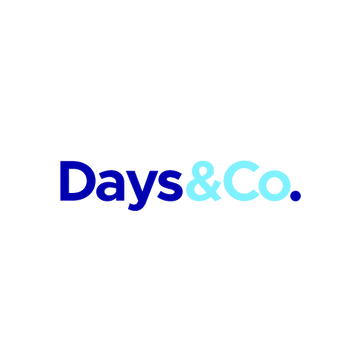 DaysAndCo.com logo, a brandable .com business name for sale
