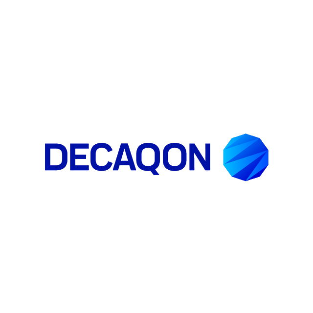 Decaqon.com logo, a brandable .com business name for sale