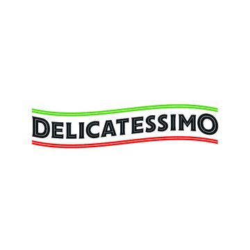 Delicatessimo.com logo, a brandable .com business name for sale